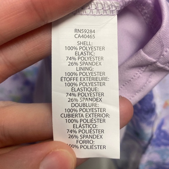 NWT Sugar & Jade Purple Print Smocked Dress Tween Girl Size XXL - Picture 5 of 6